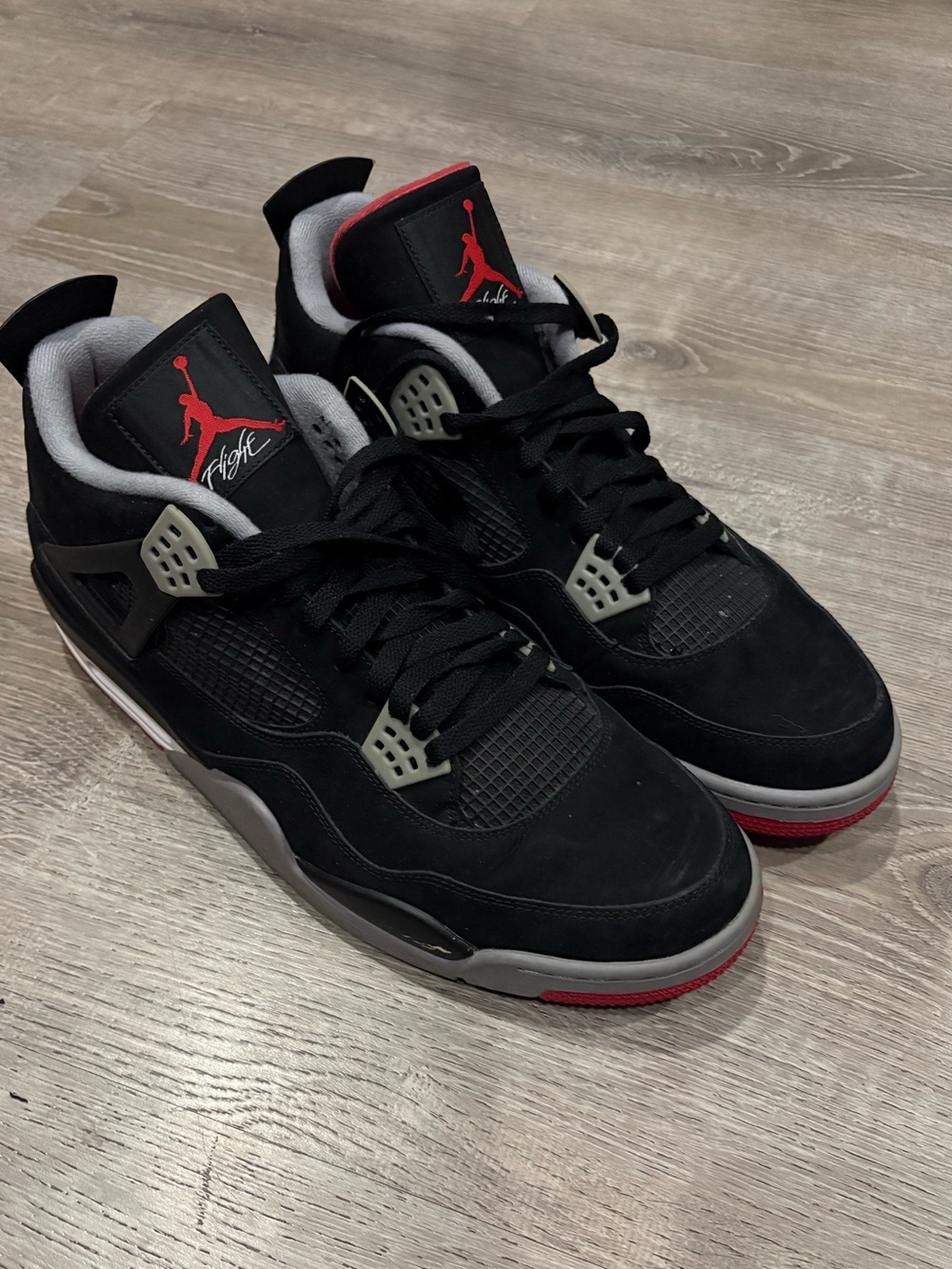 Jordan 4 Retro. Authentic. Black and cement grey. 2012. Sneakers.
